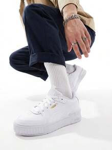 Cali Sport Women's Sneakers White Gold 373871 - 白色 - 查看 1