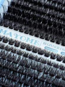 800PcsDCurl Segmented Lash Clusters,10D-150D Mixed Volume,8-18mm Lengths.Natural Fluffy Thick Lashes,Beginner-Friendly & Long-Lasting Comfortable Wear.Full Kit With Glue, Setting Solution,Tweezers & Brush,Perfect For Parties,Gatherings And Travel - Multicolor - View 11