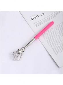 1/2 chiếc dụng cụ gãi lưng bằng thép không gỉ có thể điều chỉnh độ dài, thiết kế tay cầm tiện dụng, hình móng vuốt độc đáo, dụng cụ giảm ngứa cầm tay tiện lợi. - Nhiều màu - Xem 14