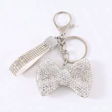 1 pieza Llavero colgante con cruz de strass, adorno colgante personalizado creativo, decoración de moda para bolso - Rojo - Ver 14