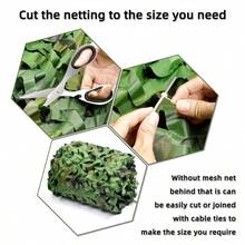 1pc Reinforced Camouflage Net, Outdoor Disguise Net, Party Decor, Sunshade Fence Net, Lightweight Outdoor Use, Easy To Install And Store, Outdoor Shading, Yard Sunshade, Fence Decor, Patio Sun Protection - 1pcs - View 4
