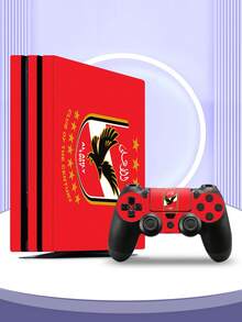 5 miếng dán trang trí hình chim đại bàng đỏ cho máy chơi game P4 Pro, chống bụi và chống mài mòn. - Xem 5