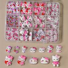 Sanrio Hello Kitty 珠寶配件吊墜，可愛 3D 水鑽樹脂動漫飾品，DIY 珠寶手工材料 - Charms - 查看 10