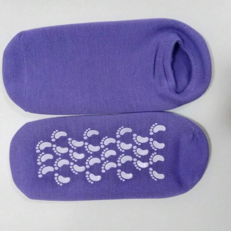 Feuchtigkeitsspendende Socken, rutschfeste Gel-Socken, Feuchtigkeitsspendende SPA-Socken für Frauen, weiche Gel-Schlaf-Socken. Hohe Elastizität, wiederverwendbare, mit Aloe Vera angereicherte SPA-Socken, nächtliche Feuchtigkeitspflege, rutschfestes Gel-Design für Ferse und Zehen, geeignet für trockene, raue Haut für Männer und Frauen, Fußpflege für Zuhause - Einheitsgröße - Übersicht 13