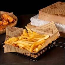 50/300/500pcs English Newspaper Style Greaseproof Silicone Paper, Small Size Oil-Resistant Paper Pads, Designed For Hamburgers, Bread, Fries, Sandwiches, BBQ, Suitable For Kitchen, Picnic, Camping, BBQ, Party Supplies, Baking Kitchen, Commercial Oil-Resistant Paper Pads - Multicolor - View 4