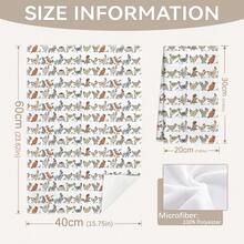 MEMNUN 2 chiếc khăn bếp in hình gà hoạt hình dễ thương, kích thước 15.75*23.62in (40*60cm), khăn lau tay và khăn lau bát đĩa siêu mềm làm từ sợi microfiber, thiết kế hình gà nông trại, quà tặng cho nhà bếp, nhà hàng, phù hợp cho mọi mùa. - Nhiều màu - Xem 3
