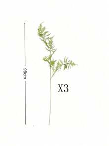 1/2/3 piezas Ramas de plantas verdes artificiales, hojas de helecho falsas, adecuadas para decoración floral de pared DIY, decoración de escena, arreglos florales para sala de estar, dormitorio, jarrón, boda, fiesta, decoración del hogar, adornos de escritorio. Caduca de otoño/invierno, decoración del hogar, decoración de escritorio, decoración de estilo granja, flores artificiales resistentes a los rayos UV para colgar en el jardín, el porche, el alféizar de la ventana, la decoración exterior. - Verde - Ver 10