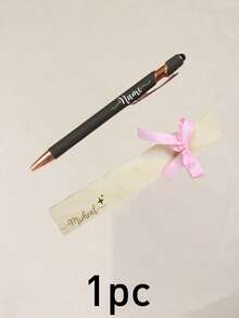 Bolígrafo con nombre personalizado, elegante estilo Aurora, bolígrafo de escritura con tarjeta de regalo con cinta, bolígrafo de firma personalizado para oficina, escritorio, diario, notas con lazo & caja de regalo, regalo personalizado para maestro, colega, graduación, cumpleaños, recuerdo único personalizable - Estilo D - Ver 8