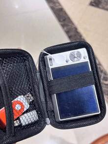 Compact Waterproof CCD Camera Protective Case, Suitable For Outdoor Photography Enthusiasts And Travelers, Charger Storage Bag, Essential Digital Storage Bag, Data Cable Camera Bag, Power Bank Protective Case, Wallet-Style Travel Camera Bag - View 3