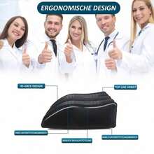 Beinkissen, Aufblasbare Keilkissen Zur Beinhebung Und Beinstützkissen Verfügen Über Ein Ergonomisches 45°-Neigungsdesign Für Optimale Beinunterstützung. Sie Eignen Sich Als Hüftkissen, Rückenkissen, Fußstützen Etc. Und Sind Für Rücken, Beine Und Füße Geeignet. Ideal Für Zuhause, Büro Und Auto. - Schwarz - Übersicht 5