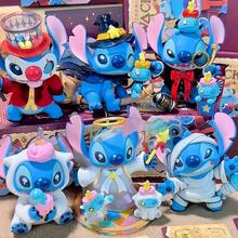 MINISO Disney Stitch Funny Diary 2.0 系列盲盒公仔，趣味造型風格，隨機 PVC 娃娃桌面裝飾，適合桌面擺飾與花園裝飾，生日、聖誕、萬聖節送給粉絲與朋友的完美節日禮物 - A - 查看 5