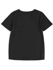 Dam-T-shirts - Svart - Visa 4