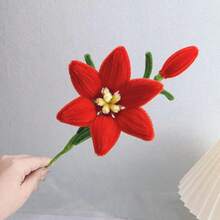 2/4/6/8支人造百合花，仿真百合花束，适用于家居插花、香氛花束、花店用品、INS风格装饰、自然花束、家居装饰、桌面装饰、婚礼中心摆件、春夏派对及节日装饰（母亲节、复活节、感恩节） - 彩色 - 查看 22