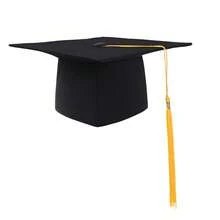 Chapéu de formatura preto simples, estilo Ins, modelo unissex que combina com tudo, acessório de formatura adulto com atmosfera retrô, confortável e fácil de usar. Acessório para a temporada de formaturas, design clássico em cor sólida, adequado para cerimônia de formatura, lembrança universitária, clima de festa de formatura, festivais do dia a dia, decoração de eventos temáticos, item de lembrança universitária com ótimo custo-benefício. - Multicolorido - Ver 7