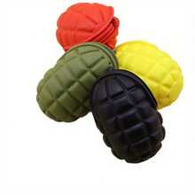 Silicone Tactical Coin Wallet In Grenade Shape, Mini Zipper Bag, Innovative Gift For Male Gamers, Durable Small Wallet For Daily Travel - A - View 3