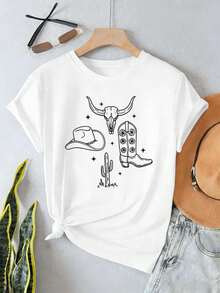 Women T-Shirts - White - View 2