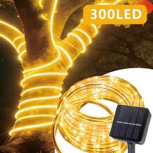 1pc Solar Tubular String Lights 50-300 LEDs 8 Lighting Modes Waterproof Outdoor Garden Tree Christmas Wedding Valentine's Day Party Decoration Lights - Multiple Styles - View 14