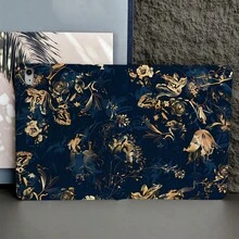 1 件装海军蓝金色花卉印花平板电脑保护套，带笔槽，兼容 iPad Air 4/5/第十代智能保护套/Air 13(M3 2025)/Air 11(M3 2025)/11(A16 2025)，兼容 Oppo Pad、华为 MatePad、vivo Pad、荣耀 Pad 和联想小新 Pad。 - 彩色 - 查看 7