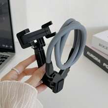 Neck-Mounted Phone Holder, Supports Quick Horizontal/Vertical Screen Switching, Suitable For Users With Hunched Backs, Applicable To Action Cameras - Black - View 3
