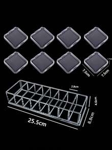1 hộp đựng hạt/vòng tay/đồng hồ trong suốt - Trong sáng - Xem 8
