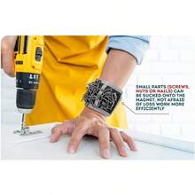 Magnetic Wristband Screws, Nails, Drill Bits, Bolts - Heavy-Duty Magnetc Wrist Band With Adjustable Strap, Father's Day Handyman Cool Tools Dad Gft, Wrist Magnetic Holder - Wristband - View 6