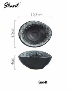 shoxil 1个陶瓷咖啡豆碟，展示容器，适用于茶叶和咖啡豆，可用于量取咖啡豆和存放小零食，适用于家庭厨房、客厅咖啡桌、办公室茶水区、咖啡馆展示、茶室装饰。 - 咖啡豆碟 - 查看 7
