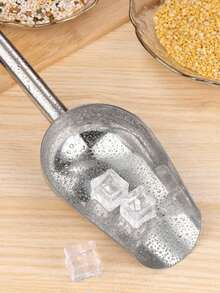1pc Stainless Steel Round Mouth Food Scoop, Multi-Purpose Kitchen Practical Shovel, Durable Thickened Rice Scoop, Household Bean Candy Ice Cube Scoop, Portable Practical Kitchen Tool, Multi-Function Grain Dry Goods Scoop, Sturdy Wear-Resistant Ice Scoop, Convenient Food Storage Kitchen Supermarket Scoop, Easy To Clean Reusable Dry Goods Scoop, Multi-Purpose Ingredient Filling Snack Organizing Scoop - View 9
