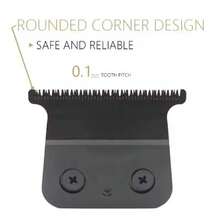 Cuchilla de repuesto para cortadora de pelo eléctrica KM-2299, Juego de accesorios de cuchilla de repuesto para cortadora de pelo, Cuchilla de repuesto original de fábrica para cortadora de pelo Kemei, 1 set - Negro - Ver 6