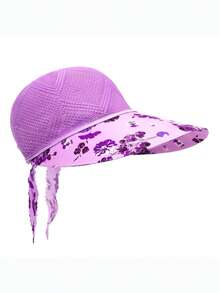 Sombrero de sol para mujer de verano para uso al aire libre, con protección UV, ala ancha, para viajes, senderismo, protección solar, playa, festivales - Multicolor - Ver 9