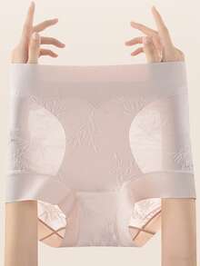 Quần lót định hình eo cao, không đường may, nhẹ dành cho nữ. - Hồng - Xem 6