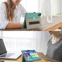 Tavoni タブレットケース 10.1インチ For Tavoni/Tabtop/Avidpad V5 ケースカバー 高級PU レザー タブレットカバー 全面保護カバー 角度調整 落下防止 軽量薄型 耐衝撃 擦り傷防止 軽量薄型 手持ちのゴムバンドです 良い手触り Tavoni V5 専用 10.1インチタブレットケース グリーン - 写真の通り - チェックする 5