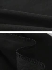 Camiseta para hombre nueva colección verano 2026Camiseta TM411 para hombre de manga corta,% algodón, con estampado geométrico de letras, cómoda y transpirable para el ocio, costura de tres agujas de alta calidad 6IOZ - Negro - Ver 6