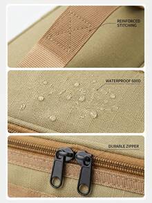 Large Capacity Camping Cutlery Storage Bag, Reinforced Handle, Portable Design, Suitable For Outdoor Camping, Picnic, Hiking, Travel, Yard Activities - Multicolor - View 6