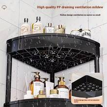 1pc 4-Tier Floor Standing Corner Storage Rack, Multi-Purpose Tripod Shelving Unit, Sturdy Moisture-Resistant Plastic Organizer Shelf, Space-Saving Easy-Assemble Corner Storage Holder, For Spices, Canned Goods, Kitchen Supplies, Books, Decor Items, Potted Plants, Laundry Supplies, Toiletries, Suitable For Kitchen, Living Room, Bathroom, Laundry Room, Balcony, Bedroom, Study, Office, Dorm Room, Apartment, Perfect Housewarming Gift For Renters, First-Time Home Buyers, Home Decor & Organizing Enthusiasts - trắng - Xem 8