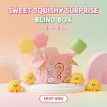 3 Draws Blind Box Squishy Toys – Mystery Random Box (Min. 2 Items Guaranteed) With Independent Odds – Surprise Stress Relief Squishy Set - Random - View 3