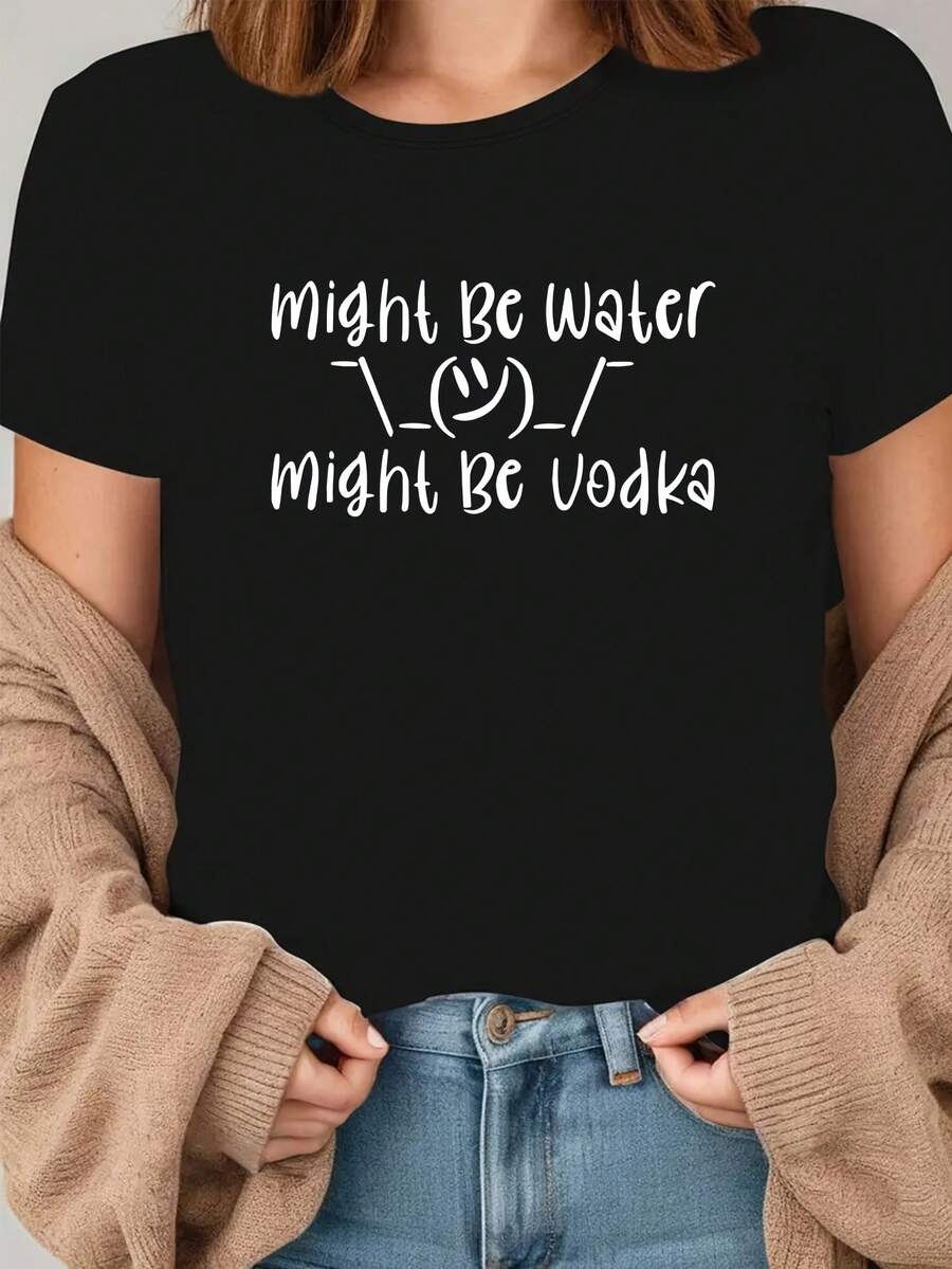 It Could Be Water Or Vodka - a Fun Graphic Tee, a Must-Have for Trendy Outfits