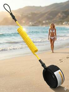 Outdoor Surfing Safety Wrist Strap, TPU Surfboard Retractable Tether, Water Sports Paddle Leash, Inflatable Water Slide Board Easy-To-Attach Towing Rope, Surfboard Wrist Strap - A - View 8