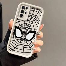 Miniso 1pcs Marvel Spider-Man Minimalist Web & Eyes Monochrome Mask Design Phone Case Suitable For Samsung Galaxy S26 Ultra/S26 Plus/S26/S25 Ultra/S25 Plus/S25/Galaxy S24 Ultra/S24 Plus/S24/S24 FE/S23 Ultra/S23 FE/S22Ultra/S22 Plus/S22/S21 Ultra/S21 Plus/S21/S21 FE/A13/A14/A15/A16/A17/A33/A34/A35/A36/A52/A53/A54/Galaxy Note20Ultra/Galaxy Note20 Galaxy S25 Case Galaxy S25 Case Galaxy S25 Ultra Case Plus Stocking Stuffers The Girlfriend - 黑色 - 查看 2