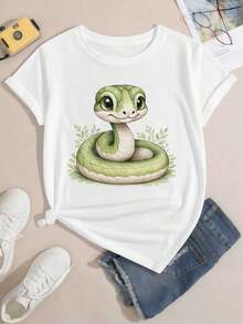 Dam-T-shirts - Vitt - Visa 2