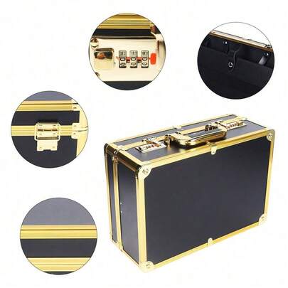 Suitcase Storage Box Barber Carrying Case Clipper Trimmer Organizer PasswordLock