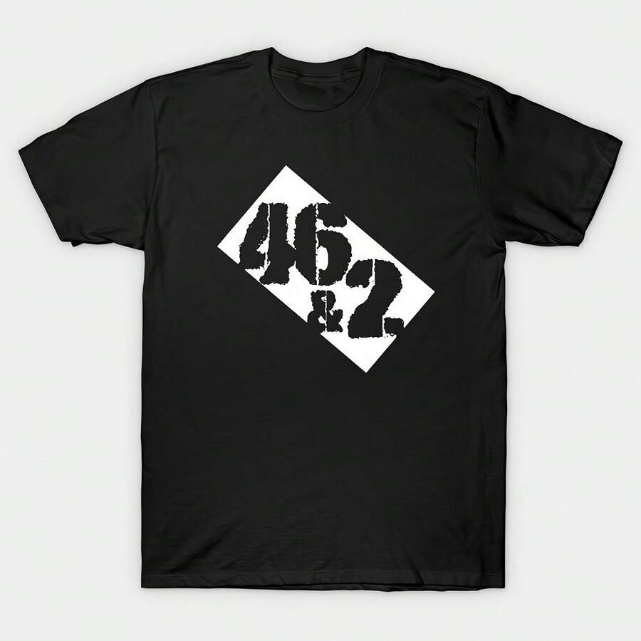Forty Six & 2 T-Shirt220g Heavyweight 100% Cotton T-Shirt. Butterfly Print. Unisex Sizing. Round Neck Inspirational T-Shirt. Cute And Beautiful Y2K-Inspired Summer Top, Perfect For The Outdoors, Home, Work, Or Street Wear. Casual, Loose-Fitting Everyday T-Shirt. - 黑色 - 查看 1
