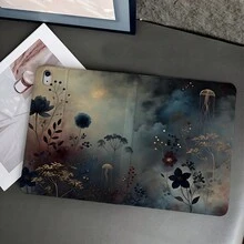 1 件装深色花卉水母水彩印花平板电脑保护套，带笔槽，兼容 iPad Air 4/5// 第十代智能保护套/ Air 13(M3 2025)/ Air 11(M3 2025)/ 11(A16 2025)，兼容 Oppo Pad、华为 MatePad、vivo Pad、荣耀 Pad 和联想小新 Pad。 - 彩色 - 查看 2