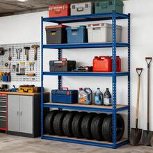 5 - Tier Heavy Duty Garage Storage Shelves, 48 Inch Lx 18 Inchx 72 Inch H Metal Adjustable Shelving Unit, 2500 Lbs Capacity Metal Shelving Racks Kitchen Pantry Basement Bathroom Laundry - 48" L X 18" W X 72" H - View 3