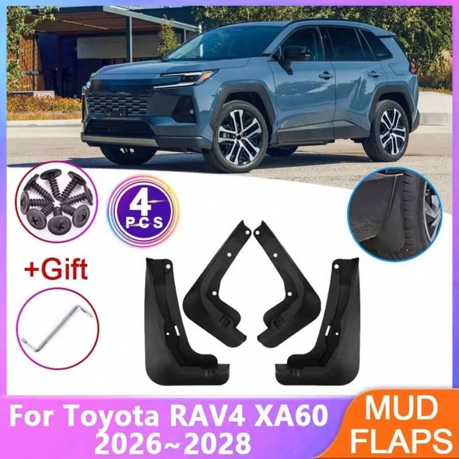 Bộ 4 tấm chắn bùn cho xe RAV4 XA60 2026-2028, Phụ tùng ô tô - A - Xem 1