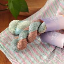 3pcs Ombre Dyed #7 Lace Yarn, Baby Yarn For Spring/Summer Shawl, Short Sleeve Dress Knitting, Crochet Materials - 3-pack - View 4