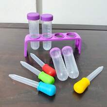 OBOVAY 4pcs/8pcs Mini Measuring Cup Learning Set - Color Coded Graduated Cups - Colorful Dropper Set - Cultivate Science Skills Through Precise Measurement And Engaging Sensory Learning Experience - Ideal For Early Education Development And Chemistry Exploration, School Supplies, Back To School Essential - Multicolor - View 21
