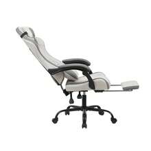 Luxury And Comfortable Gaming Chair - White+Gray - View 7
