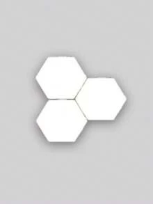 Bộ 12 đèn ngủ hình lục giác điều khiển cảm ứng, đèn LED cảm ứng bật sáng tức thì, trang trí nhà cửa, đèn chiếu sáng phòng chơi game, đèn trang trí bàn làm việc tối giản hiện đại cho phòng ngủ. - ánh sáng trắng - Xem 10