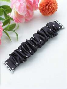1個波點彈性髮圈，適用於38mm/40mm/41mm/42mm/44mm/45mm/46mm/49mm，兼容Ultra/SE/S10/S9/8/7/6/5/4/3/2/1，適合春夏秋冬，時尚優雅，易於佩戴，適用於工作、約會、聚會、運動 - 常規款 - 查看 15