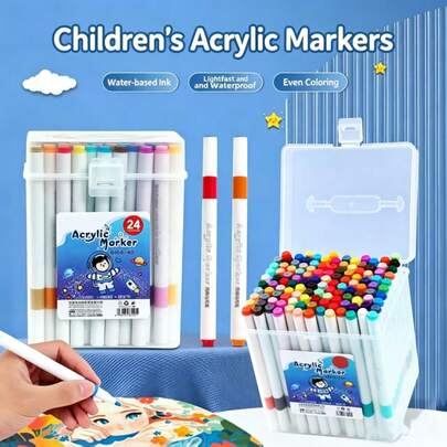 EDVELLA Double-Tip 48-Color Alcohol Marker Set with Storage Bag, Portable Drawing Game, Waterproof, Fade-Resistant, Quick-Drying, Multifunctional Drawing Pen Capable of Multicolor Layers, Rich Colors, DIY Art Supplies for Manualidades, Suitable for Beginners in Drawing, Art Designers, Art Classes, Perfect Gift for Christmas/Halloween/New Year'S Birthday.
